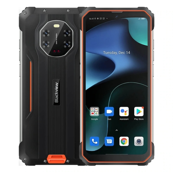 Мобилен телефон BLACKVIEW BV8800, оранжев, 6.58", 8GB/ 128GB