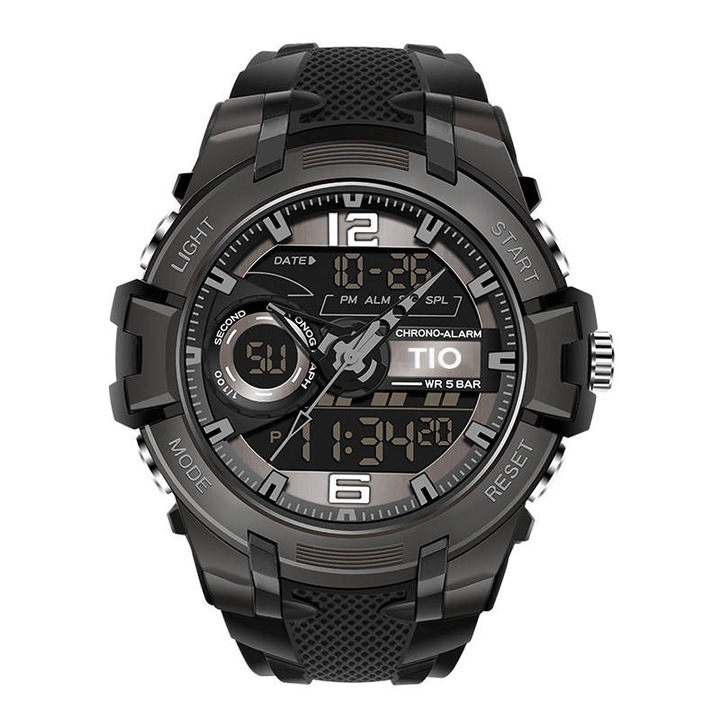 Мъжки ръчен часовник Tio Quartz Chronograph Sport Casual Military Style Army Fashion Digital Shock Resistant