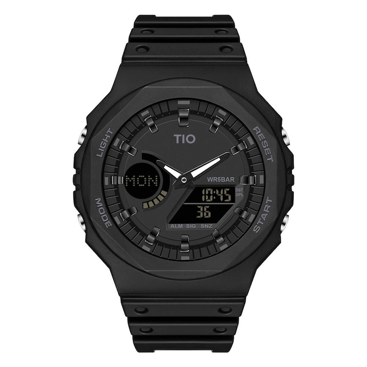 Мъжки ръчен часовник Tio Quartz Sport Casual Dual Time Fashion Digital Удароустойчив