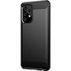 Szilikon tok Samsung Galaxy A13 4G telefonhoz, TPU Ultra Protect Slim Anti-Shock, szénszálas, fekete