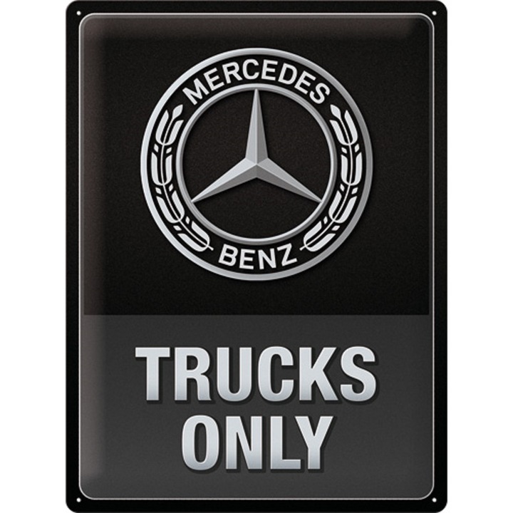Placa Mercedes Daimler Truck - Trucks Only 30x40cm