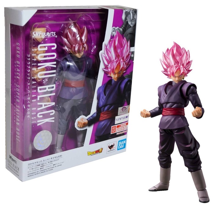 Dragon Ball Goku Black Super Saiyan Rose akció figura 16 cm