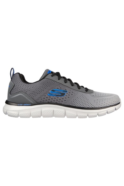 Skechers, Track-Ripkent hálós anyagú sneaker, Szürke