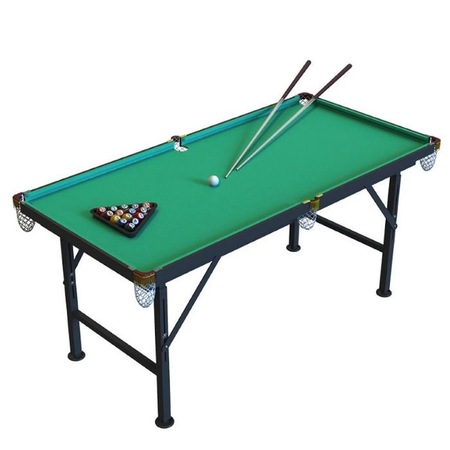 Masa de Biliard Pliabila, Reglabila, pentru Copii sau Adulti, cu Accesorii, Tacuri si Bile incluse, Mini Pool 120 cm, Usor de Montat, Educate™