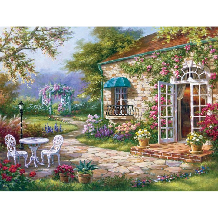 Set de broderie cu diamante 5d, 45x58 cm, Multicolor