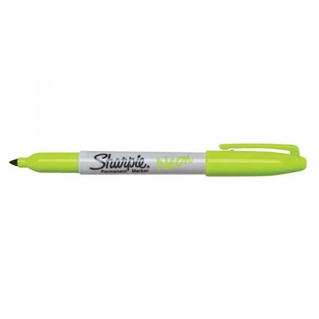 Перманентен неонов маркер Sharpie, зелен - eMAG.bg
