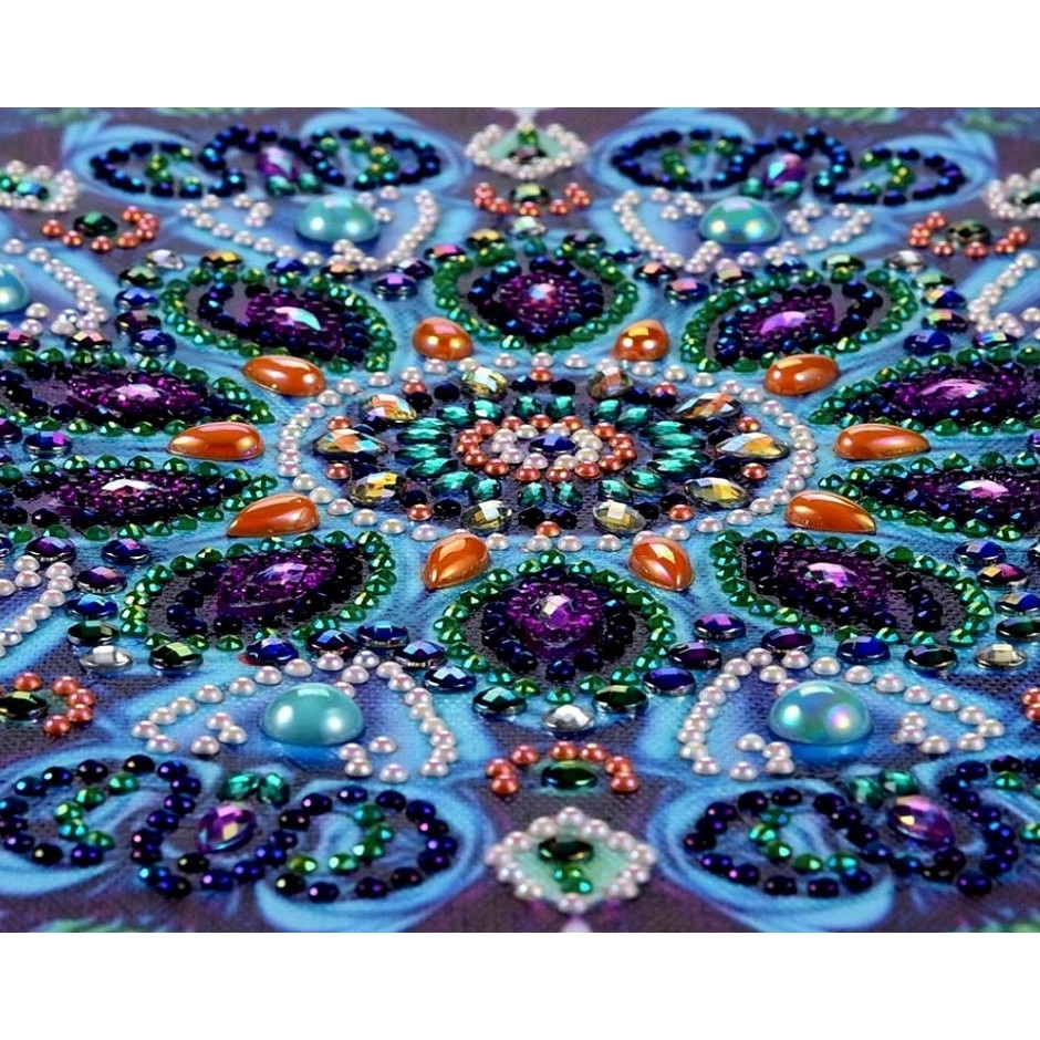 Crystal Art Diamant-Malerei-Set, 30x30 Cm – Inkl. Strasssteine, Stifte & Sortier-Tabletts