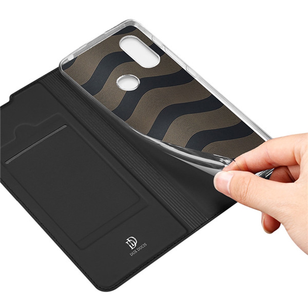 Custodia Verco Per Motorola Moto E7 – Portafoglio In PU Pelle Con Flip Cover E Supporto, Nero