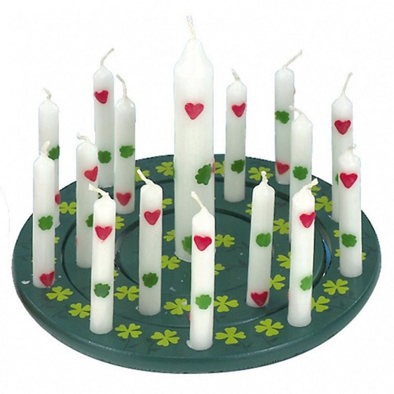 Lumanari aniversare, 10 mici + 1 mare, Amscan 5057, Set 11 buc