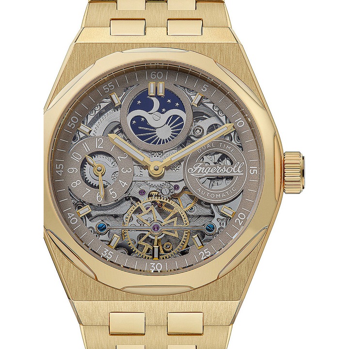 Ceas barbatesc Ingersoll I12902, Automatic, 43mm, 5ATM