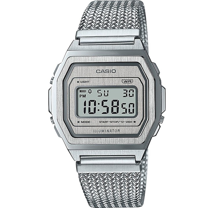 Мъжки часовник Casio A1000MA-7EF, Кварцов, 38мм, 3ATM