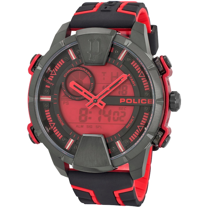 Мъжки часовник Police PEWJP2110201, Кварцов, 53мм, 5ATM