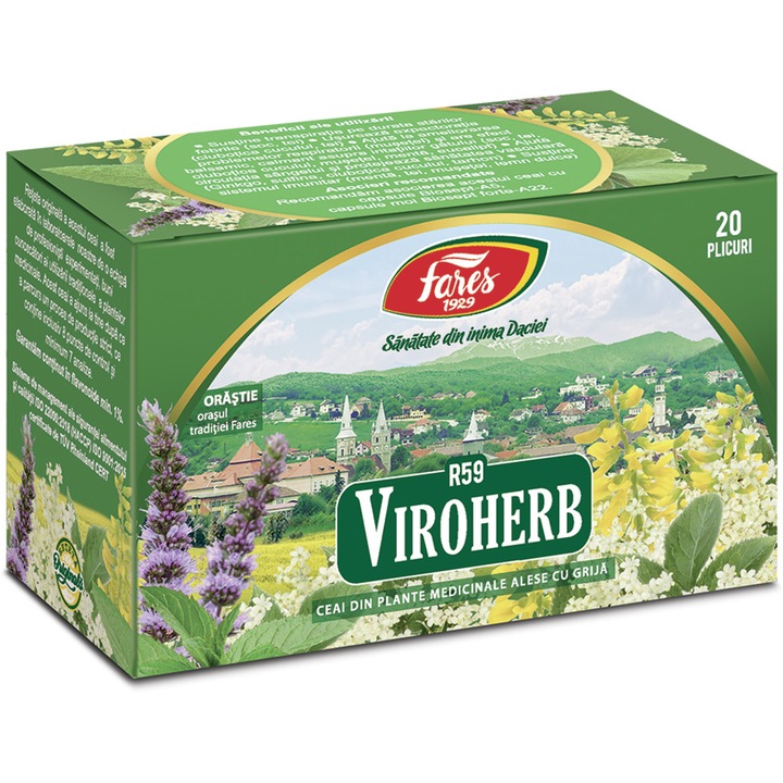 Viroherb, R59, ceai la plic