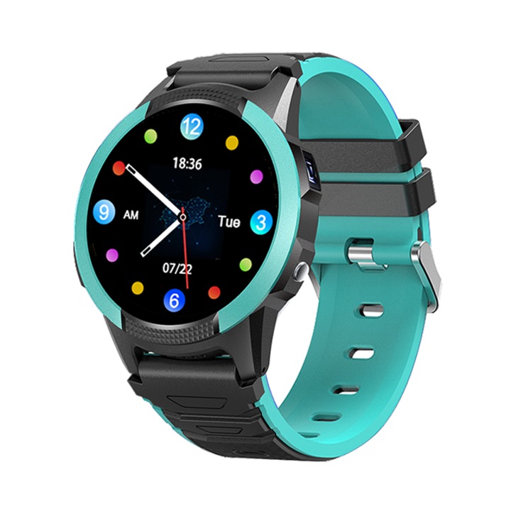 Детски Смарт часовник NUBI FA56, HD IPS Display, Камера, GPS+LBS+Wi-Fi Tracking, Видео разговор, Водоустойчивост IP67, Зелен