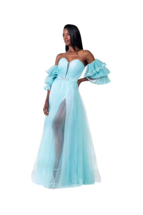 Rochie de dama, Oficial, Albastru, Albastru deschis