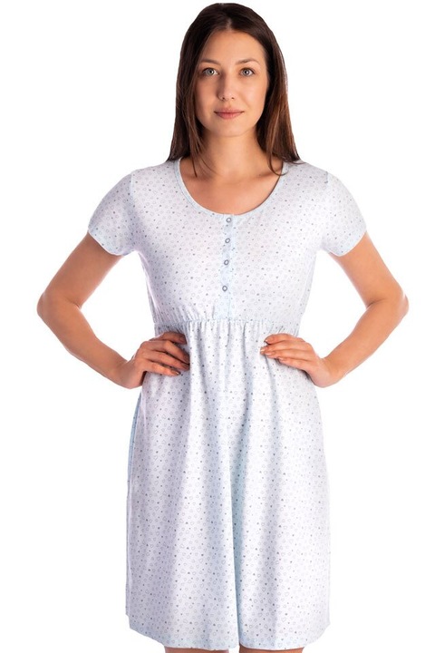 Camasa alaptat, bumbac, Inimioare, albastru deschis 2XL