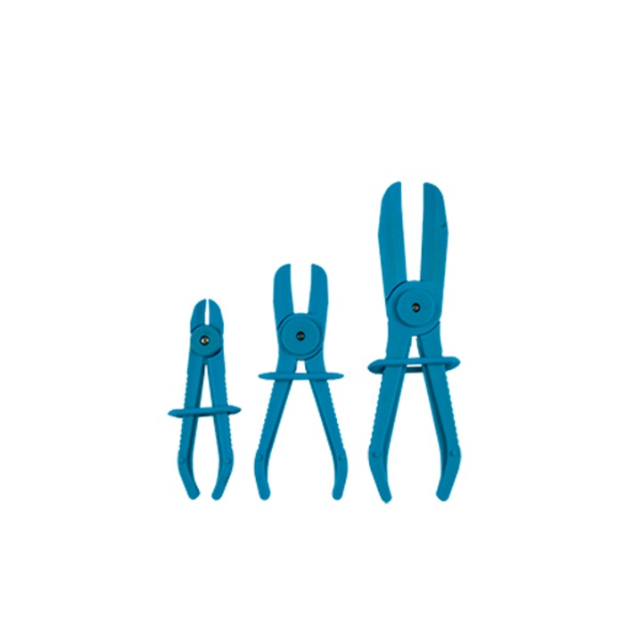 Set 3 clesti pentru obturat furtunuri JBM 44539, plastic, cu blocare