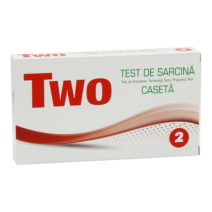 Test de Sarcina tip caseta, Two, 2 buc.