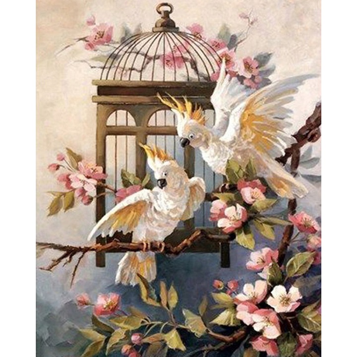 Set de broderie cu diamante 5d, 45x55 cm, Multicolor