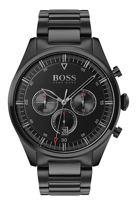BOSS, Chrono karóra fémszíjjal, Fekete