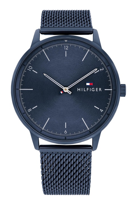 Tommy Hilfiger, Ceas quartz cu bratara cu model plasa, - 654775
