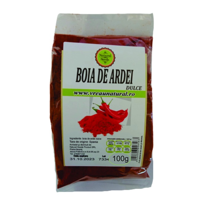 Boia ardei dulce 100gr, Natural Seeds Product