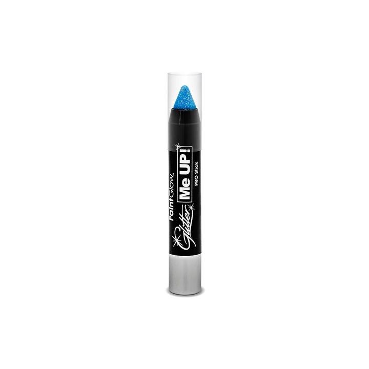 Creion cu sclipici, pentru fata si corp -UV reactiv - Ice Blue Glitter me Up! Paint Glow