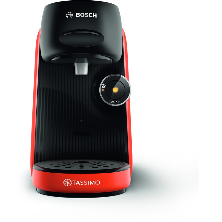 Espressor Bosch Tassimo Finesse TAS16B3, 1400 W, 3.3 bar, 0.7 l, autocuratare si decalcifiere, capsule, rosu