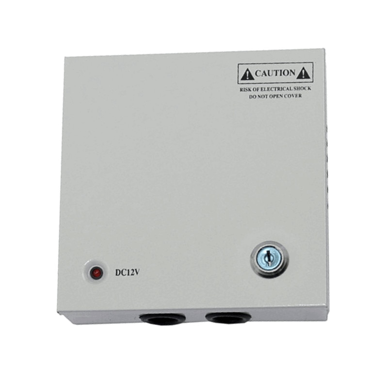 Sursa alimentare CCTV in cutie metalica 12V-15A 9 iesiri