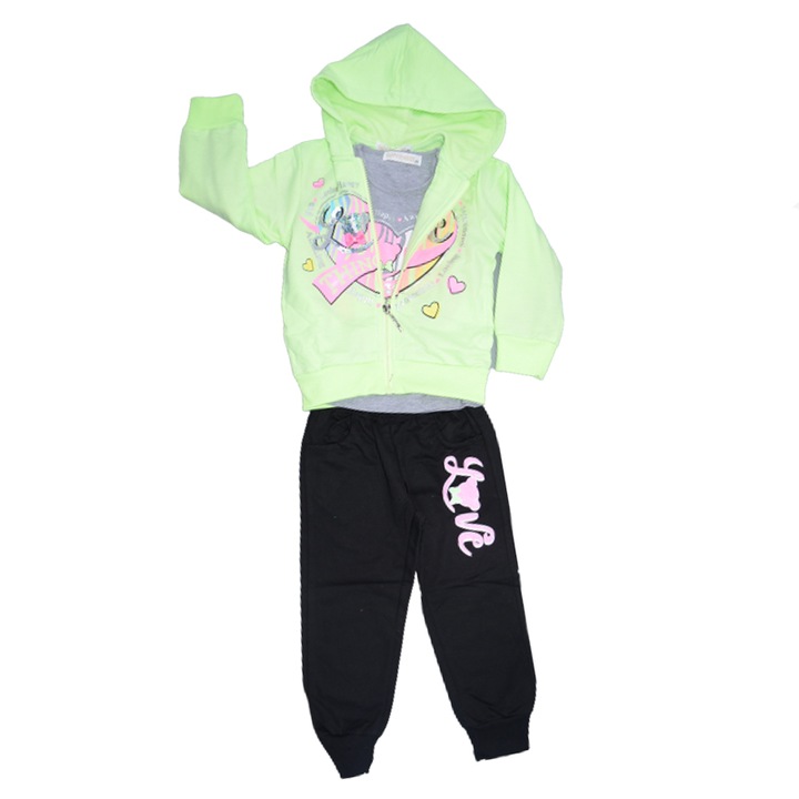 Trening 3 piese pentru fete Happy House HH549ML-140, Multicolor 83844