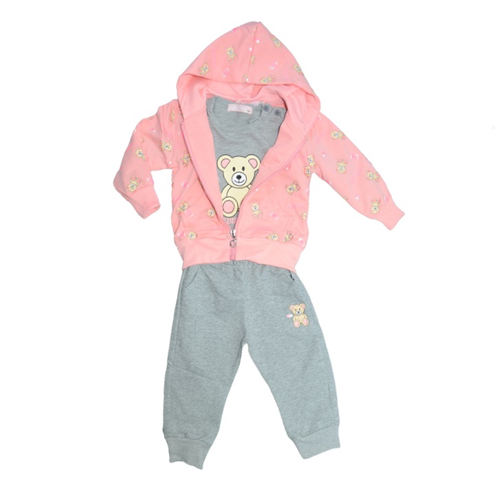 Trening 3 piese pentru fete Happy House WB-3024-86, Multicolor 83762