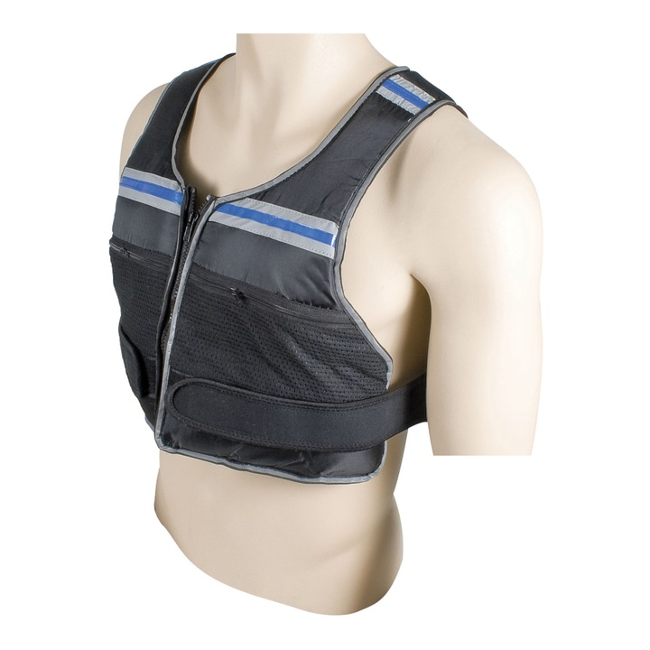 Vesta cu greutati Amila, 48x44cm, 10kg, Negru