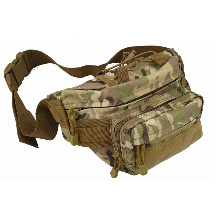 Övtáska, férfiaknak, Zola®, állítható, 30x17x10 cm, terepszínű