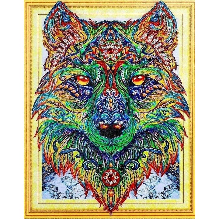 Set de broderie cu diamante 5d, 47x57 cm, Multicolor