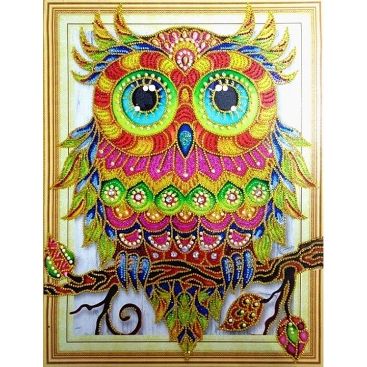 Set de broderie cu diamante 5d, 47x57 cm, Multicolor