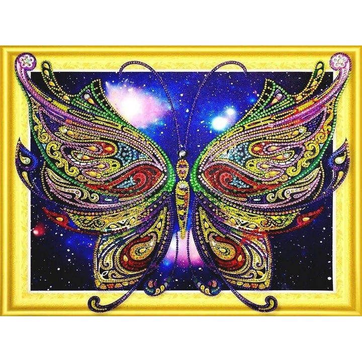 Set de broderie cu diamante 5d, 47x57 cm, Multicolor