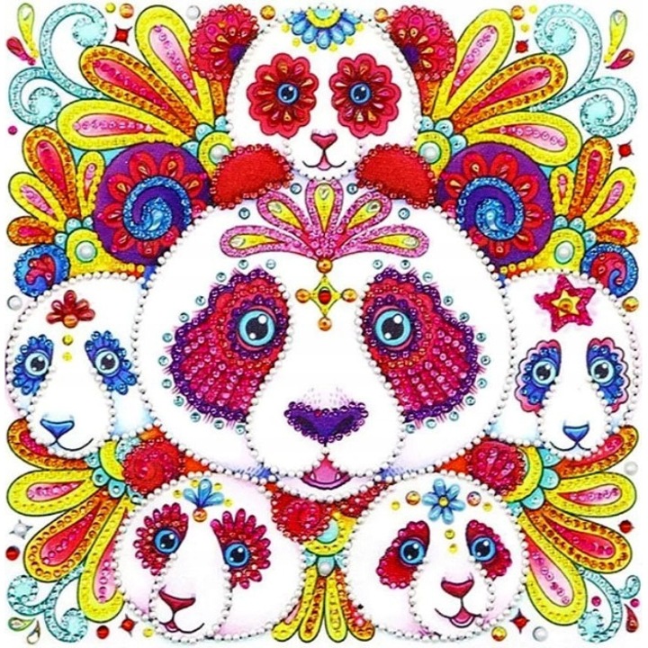 Set de broderie cu diamante 5d, 30x30 cm, Multicolor