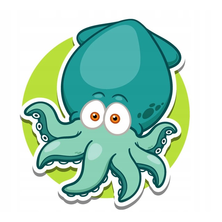 Set de broderie cu diamante 5d, Model caracatita, 25x25 cm, Multicolor