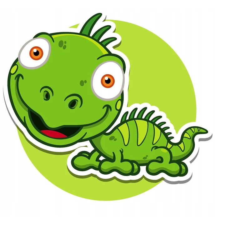 Set de broderie cu diamante 5d, Model soparla, 25x25 cm, Multicolor