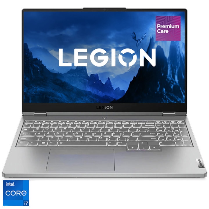 Лаптоп Gaming Lenovo Legion 5 15IAH7H, Intel® Core™ i7-12700H, 15.6", Full HD, RAM 16GB, 512GB SSD, NVIDIA® GeForce® RTX™ 3070 8GB, No OS