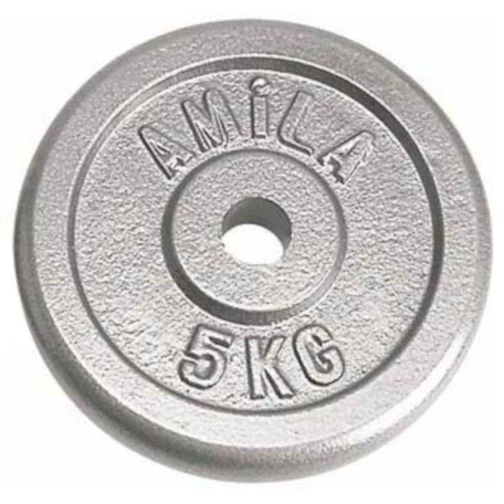 Disc Amila, Email, 5 kg, Diametru inel 28 mm, Gri