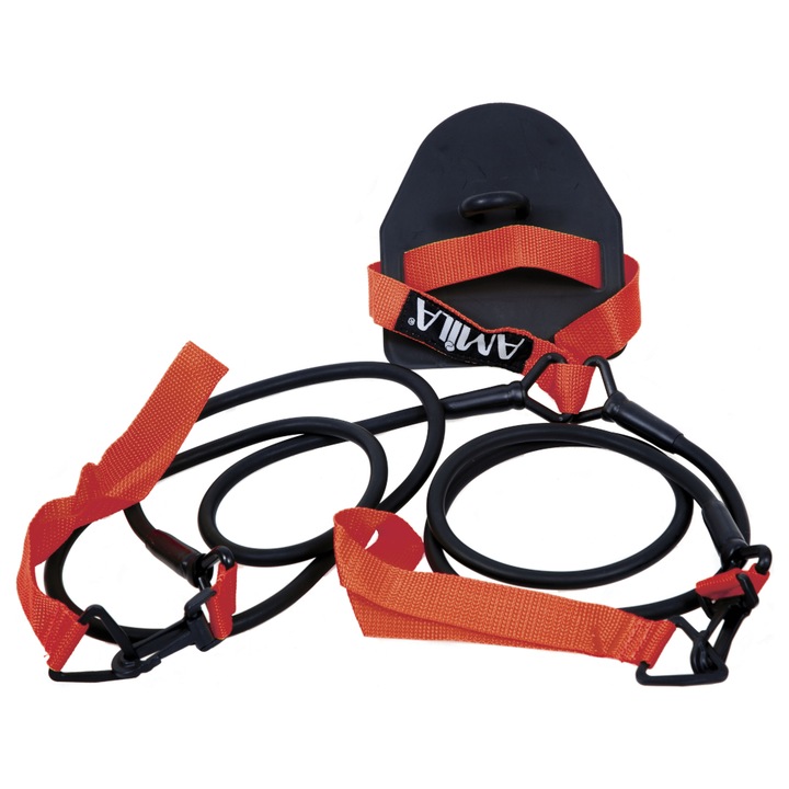 Banda antrenament, Amila, Latex, Negru/Rosu