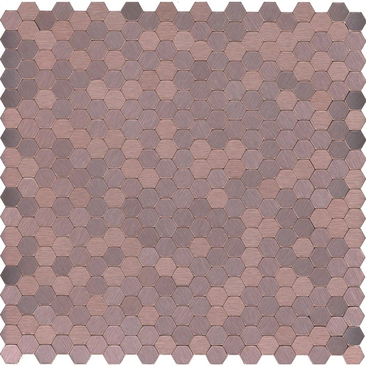 Alumínium mozaik 29,8 x 30,6 cm, Tara Hatszögletű, rózsaszín