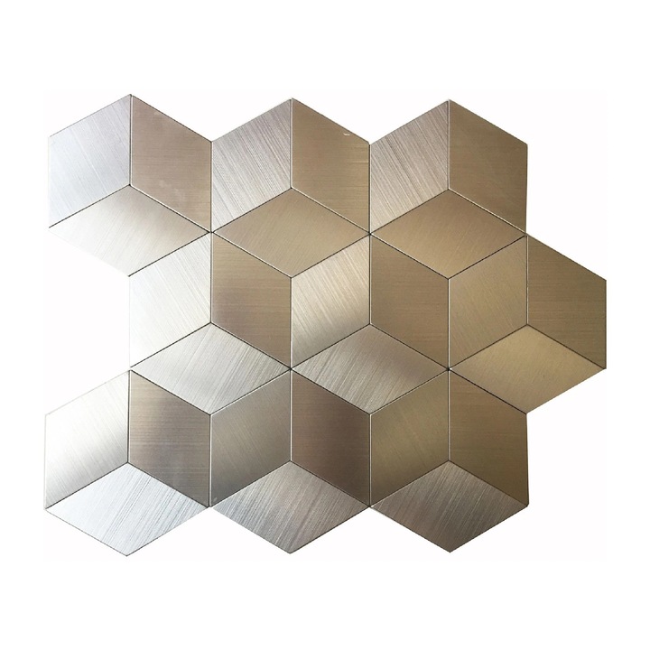 Alumínium és műanyag mozaik 28,8 x 25 cm, ezüst