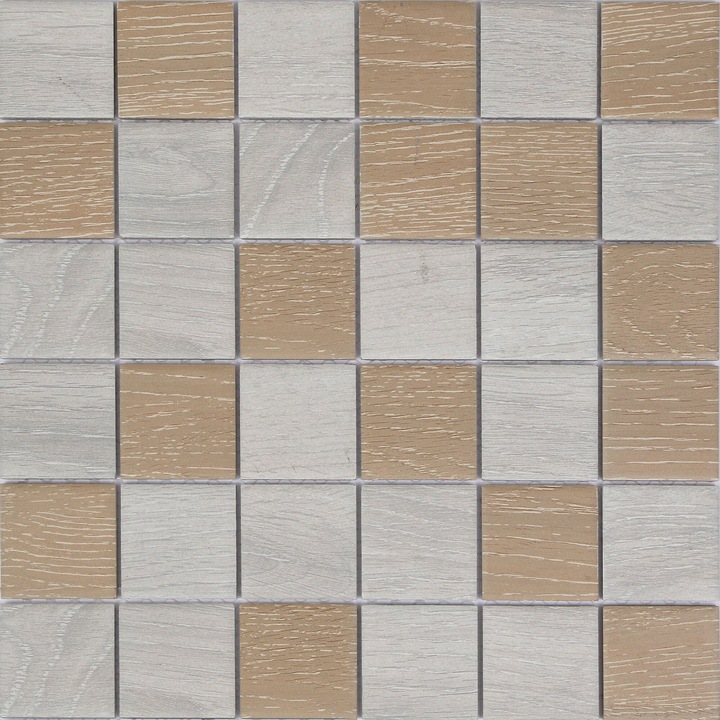 Kerámia mozaik 30 x 30 cm, Nappali, fehér/bézs