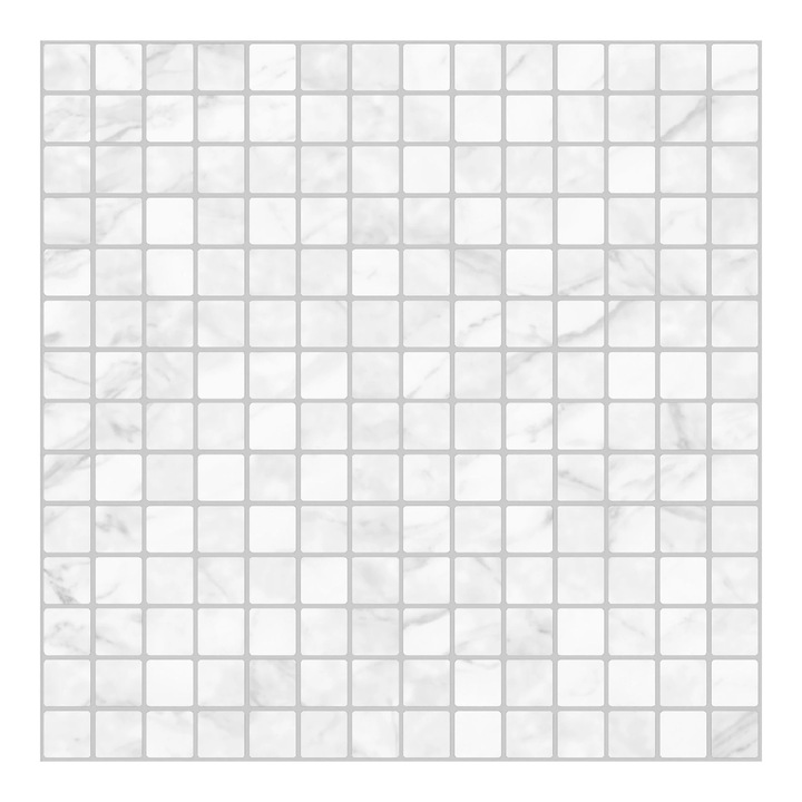 Márvány mozaik 30 x 30 cm, fehér