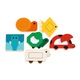 Образователна играчка, Пъзел Duobasic, Djeco, 12 части