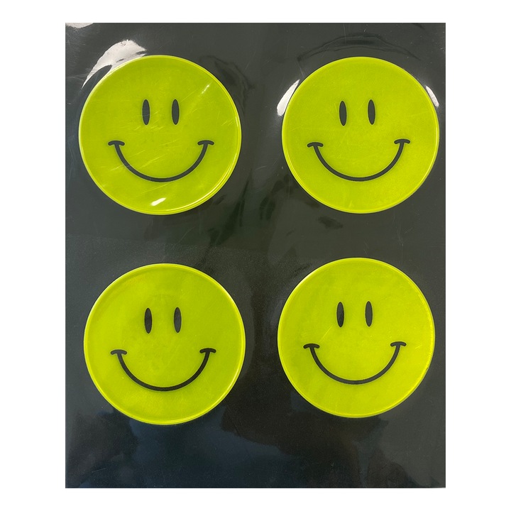 Buline autoadezive reflectorizante Happy Smile 4 buc