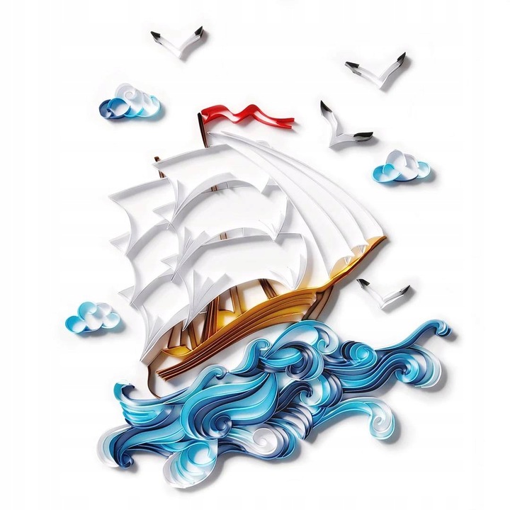 Set hartie pentru quilling, Inna, 40x50 cm, Multicolor