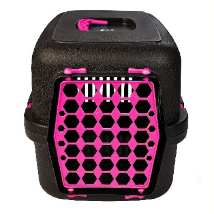 Транспортна клетка с врата Розова 48 х 31 х 33